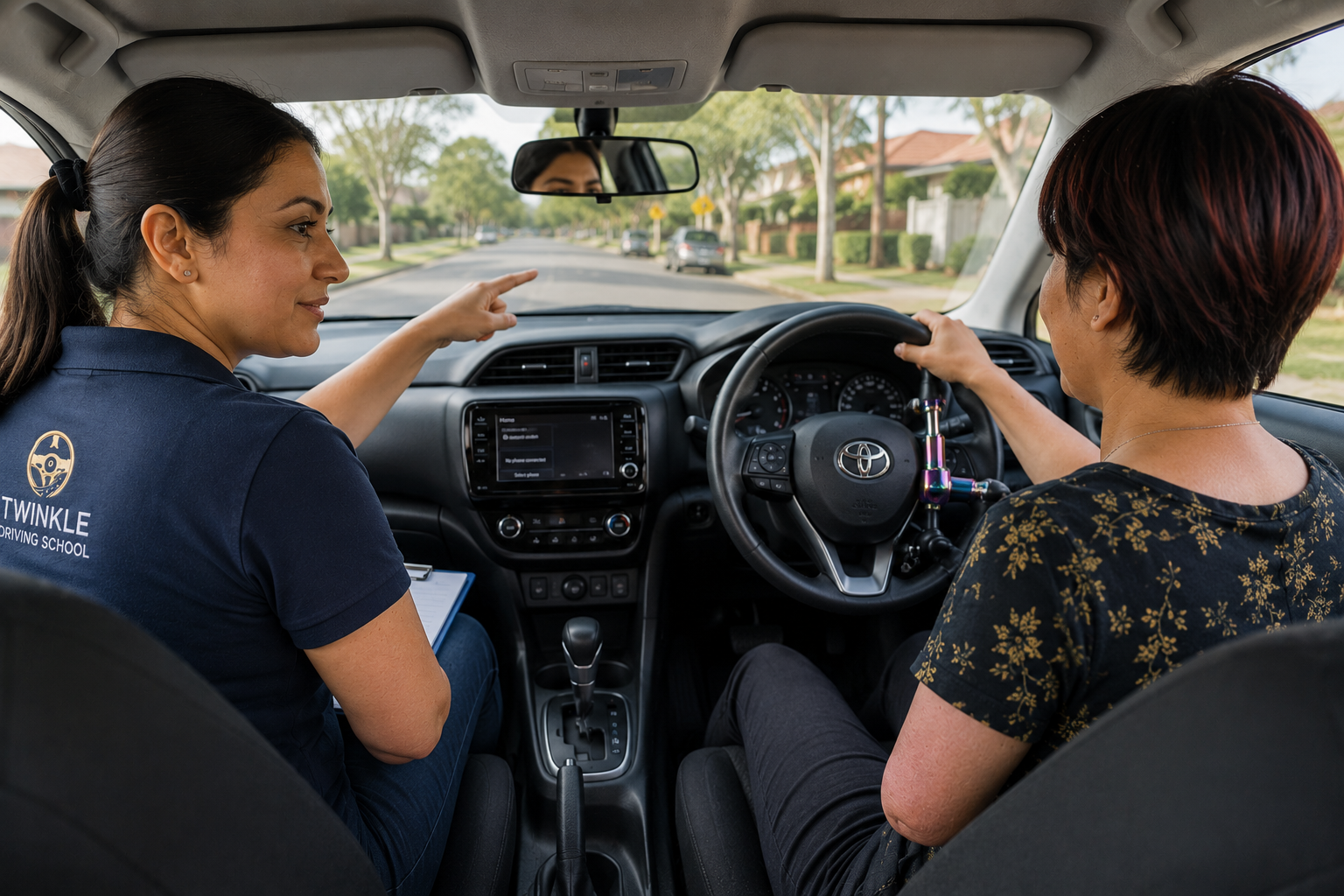 NDIS participant celebrating independence after completing driving lessons with Twinkle Driving School Melton