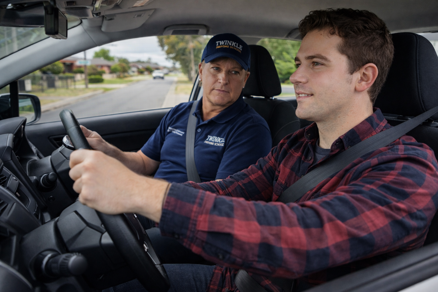 Patient driving instructor supporting TAC client Melton