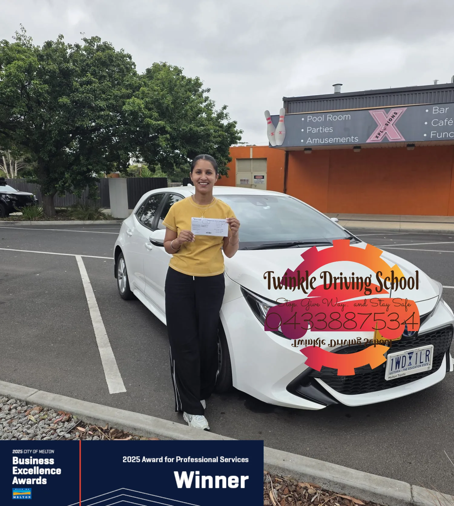 Student with P plates Melton VicRoads