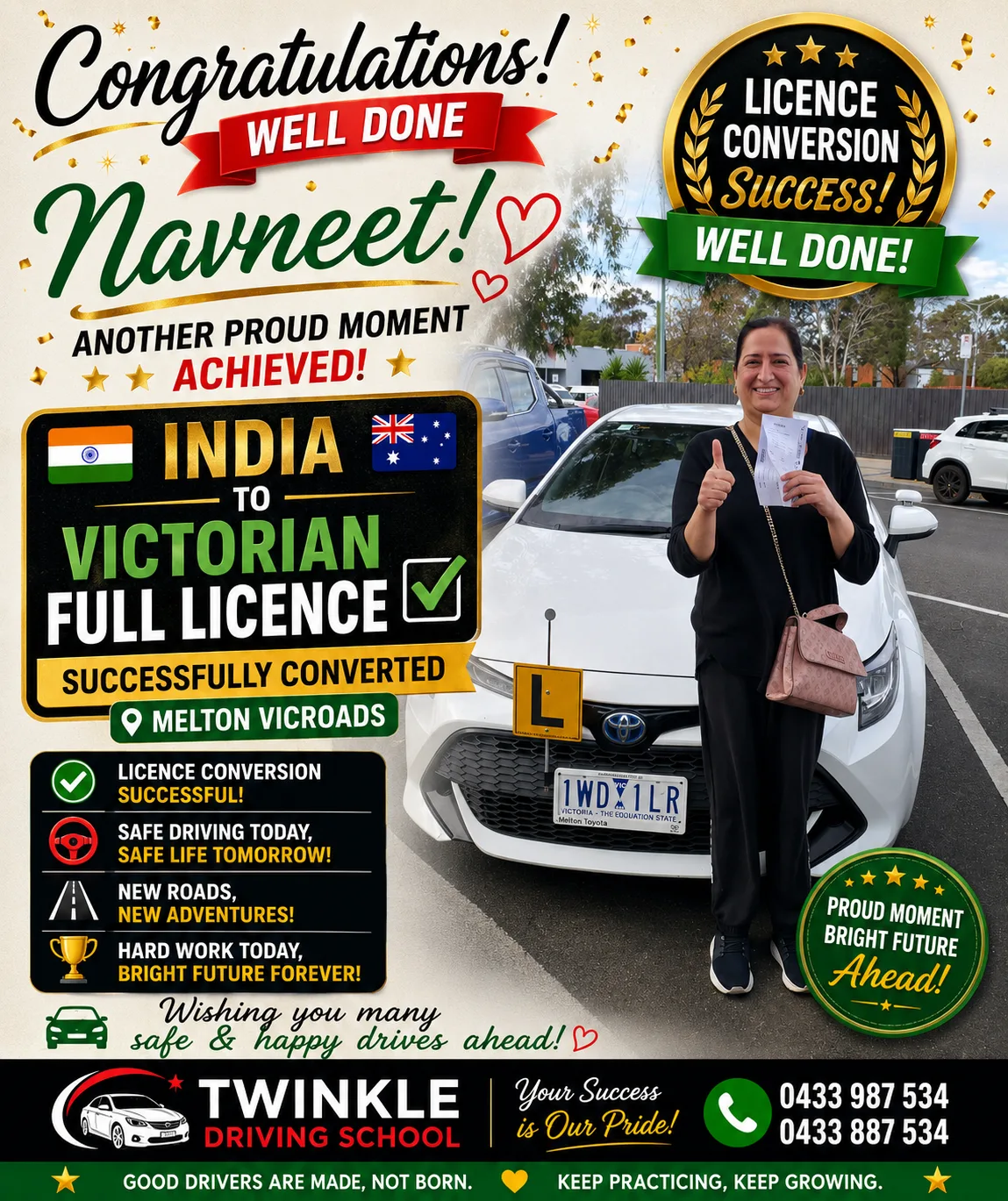 International licence conversion success